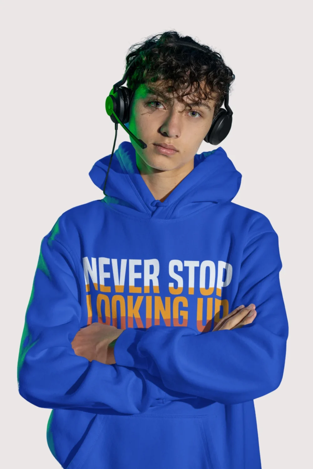 Never Stop Text aesthetics Hoodie