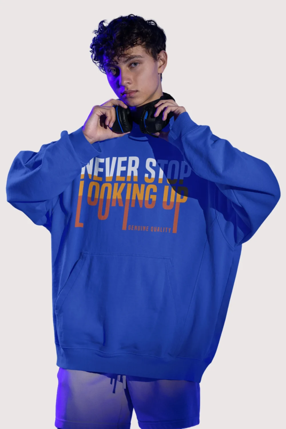 Never Stop Text aesthetics Hoodie