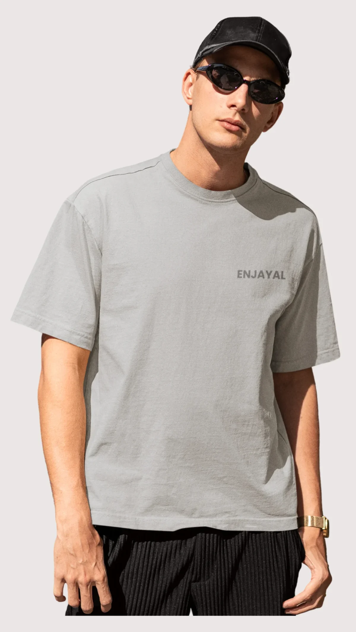 Grey Melange – Enjayal Oversized Premium